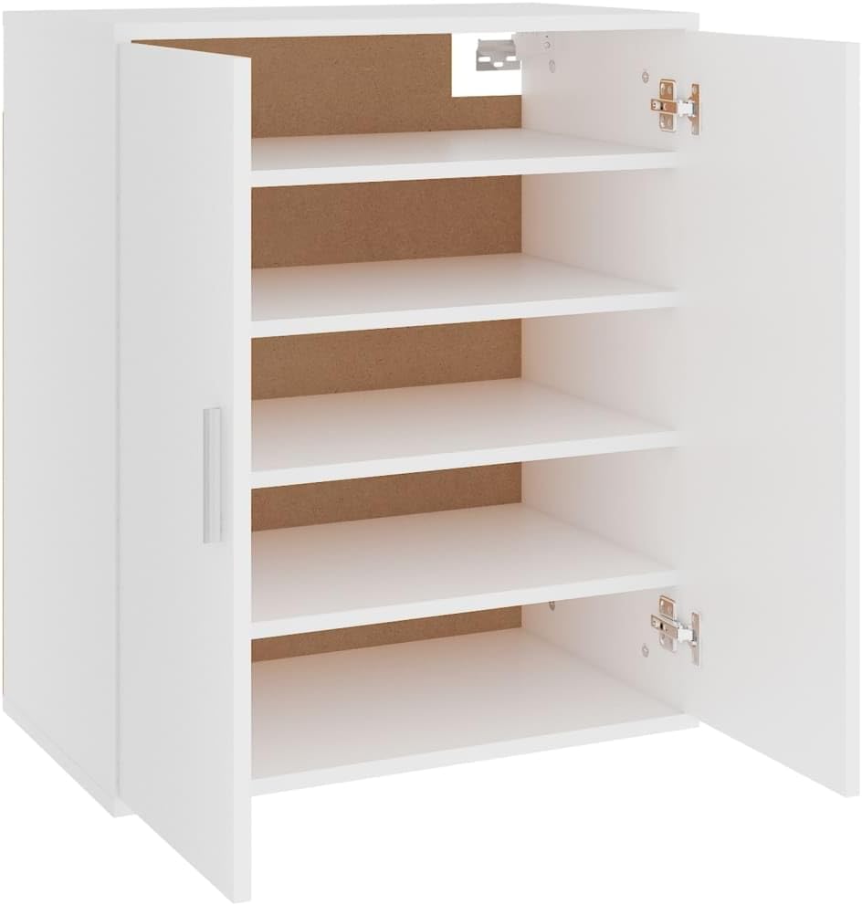 vidaXL Schuhschrank 5 Ablagen Wand Schuhkommode Schuhregal Schuhablage Schuhaufbewahrung Schuhstände