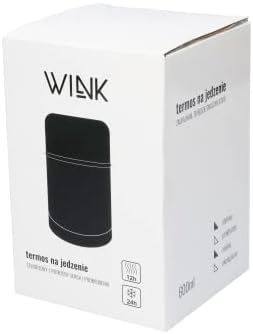 WINK Thermobehälter für Essen 600ml aus Edelstahl – Auslaufsicher &amp; BPA-frei – Isolierbehälter für w