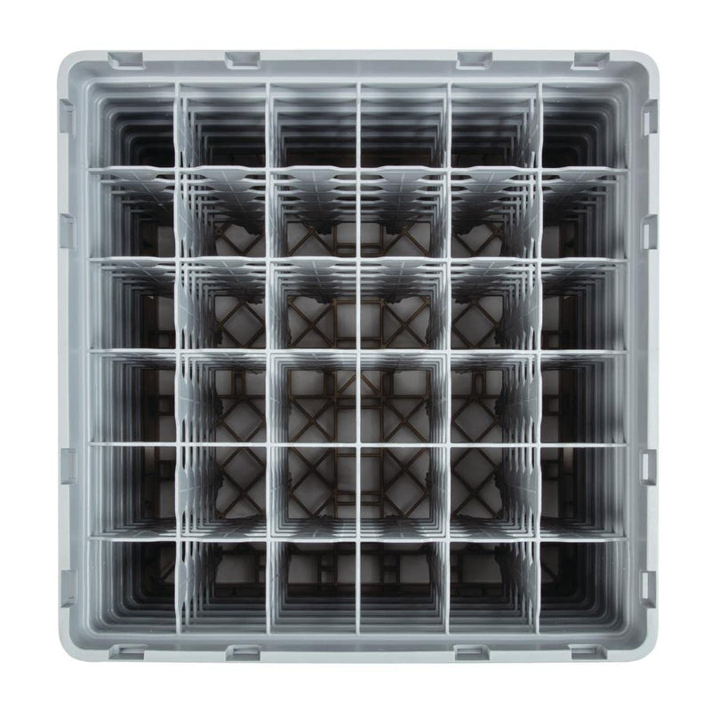 Cambro Camrack 36 Comp Glasregal mit 6 Verlängerungen, Beige, 2 Stück