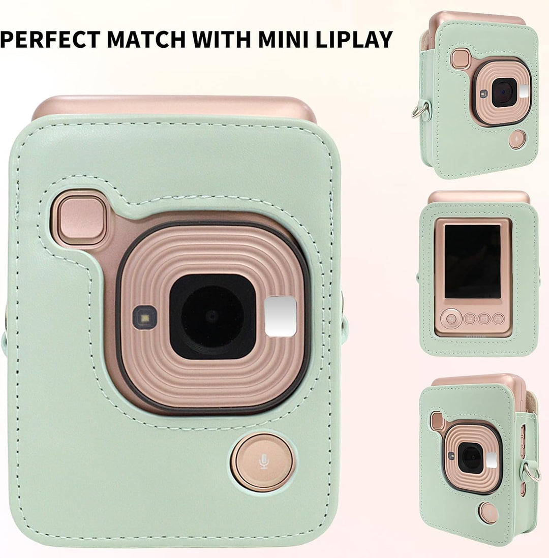 HIYQIN Mini LiPlay Tasche und Magnetische Bilderrahmen, Schutzhülle Kompatibel mit Fujifilm Instax L