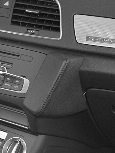 Kuda Telefonkonsole für Audi Q3 ab 10/2011, Kunstleder, Schwarz, schwarz