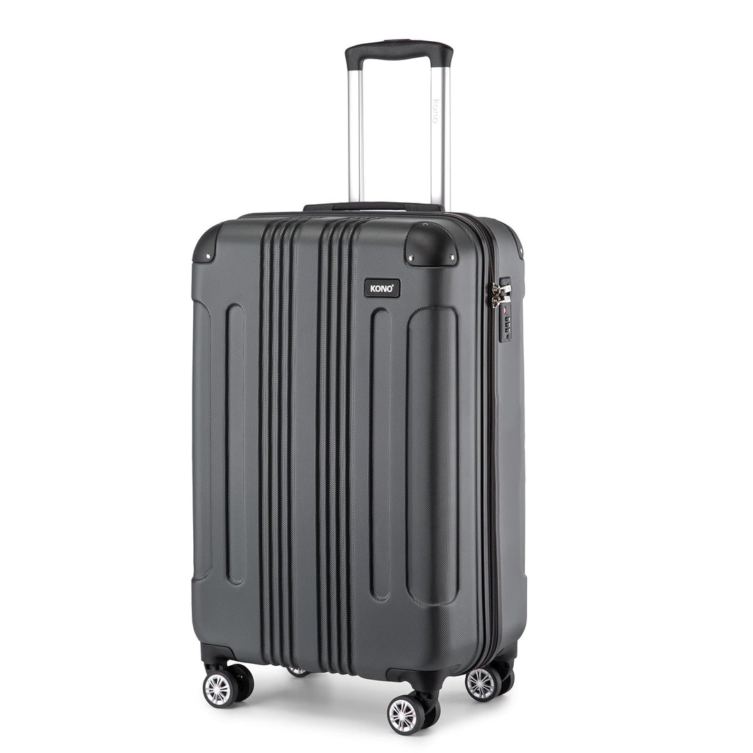 KONO Handgepäck Koffer Hartschale Trolley Koffer Handgepäck Flugzeug Reisekoffer 55×35×20cm (Koffer