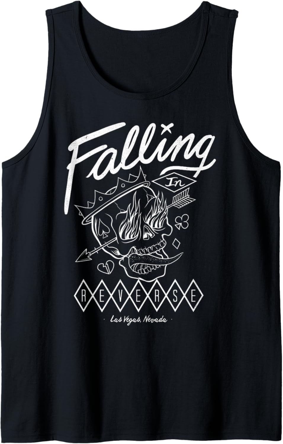 Falling In Reverse - Official Merchandise - Flame Skull Tank Top