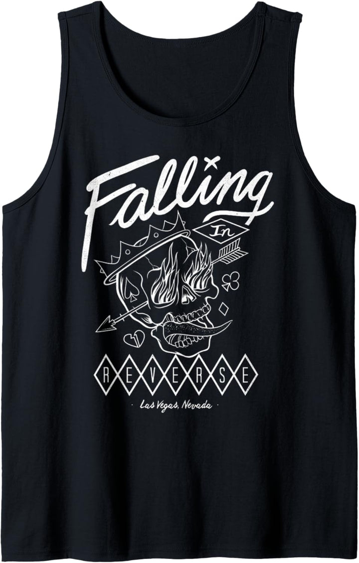 Falling In Reverse - Official Merchandise - Flame Skull Tank Top