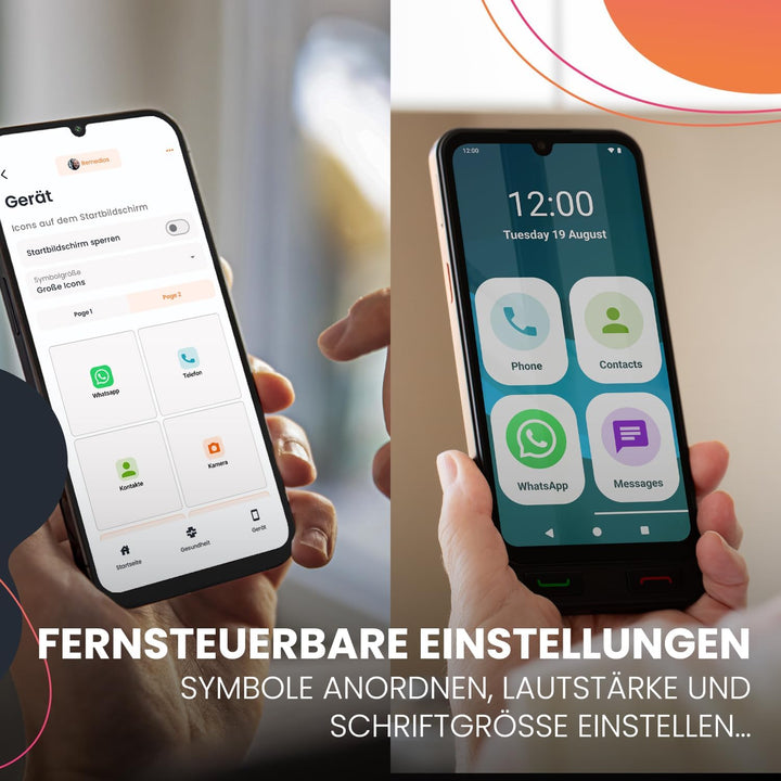 SPC Zeus 2 Pro - Smartphone für Senioren Kompatible mit App Fernverwaltung und -ortung | Easy-Mode,