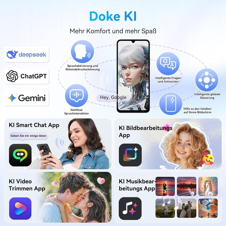 OSCAL Tiger 8 24GB+128GB/2TB TF 5G Smartphone, 6,88 Zoll 120Hz Augenschutz-Display, Android 15 Smart