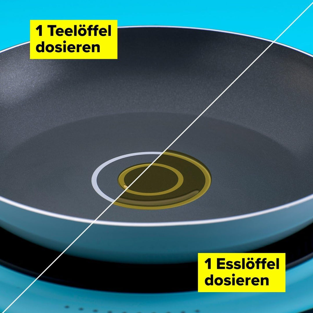 Tasty Antihaft-Wokpfanne mit Öldosiersystem 28x8cm – Gepresstes Aluminium, Soft-Touch-Griff, Indukti