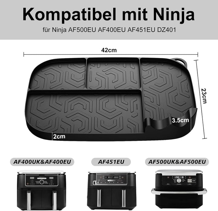 Airfryer Zubehör für Ninja AF500EU AF400EU AF451EU DZ401,Ninja Heissluftfritteuse Zubehör Aufbewahru
