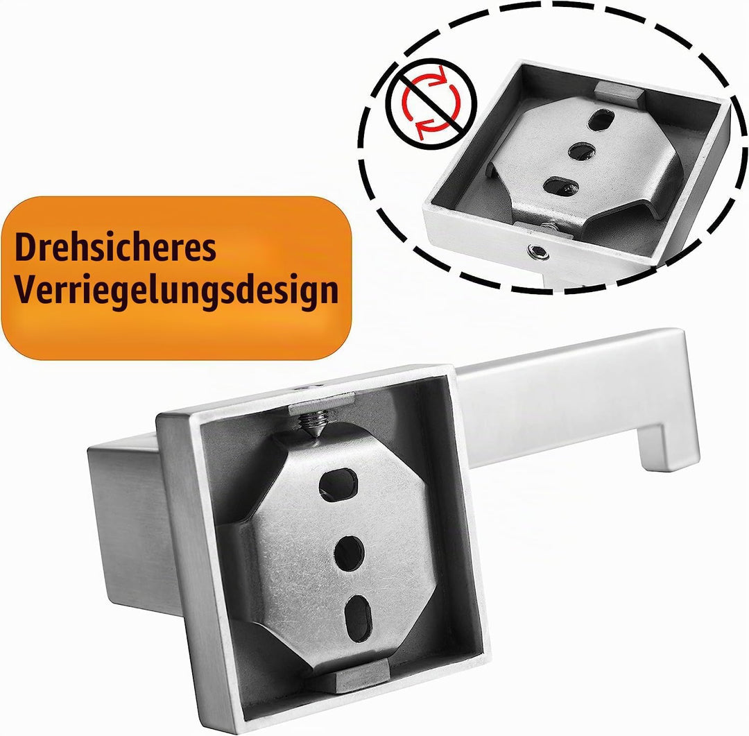 HITSLAM Toilettenpapierhalter Gebürstetes Nickel mit Bohren Edelstahl 304 Klopapierhalte für Küche u