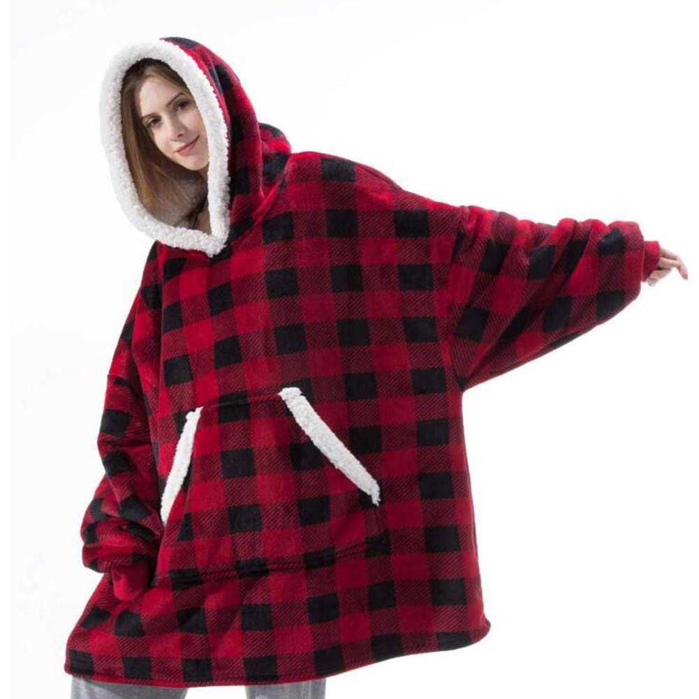 Shamdon Home Collection Oversize Hoodie Decke Damen, Unisex Kapuzenpullover, Riesen-Sweatshirt, Supe