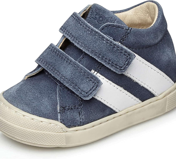 Falcotto Gazer VL-Sneaker aus Veloursleder mit Klettverschluss blau 19