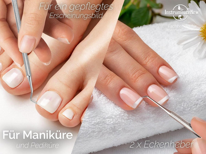 Pediküre Set mit Nagelzangen und Fusspflegeinstrumente