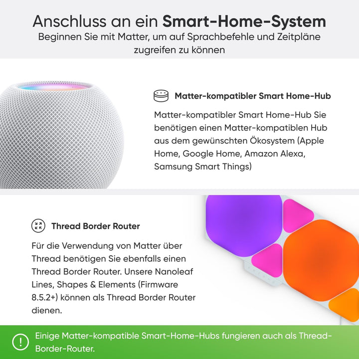 Nanoleaf Matter Essentials Glühbirne, 3 Smarten RGBW B22 LED Lampen - Matter über Thread, Bluetooth