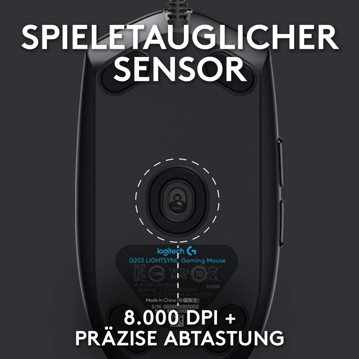 Logitech G213 Prodigy Gaming-Tastatur + Logitech G203 Gaming-Maus, Usb, kompatible mit PC Keyboard +