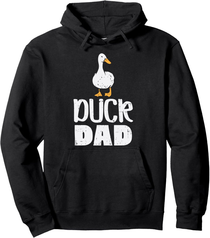 Duck Dad Farm Animal Country Farming Farmer Rancher Men Gift Pullover Hoodie