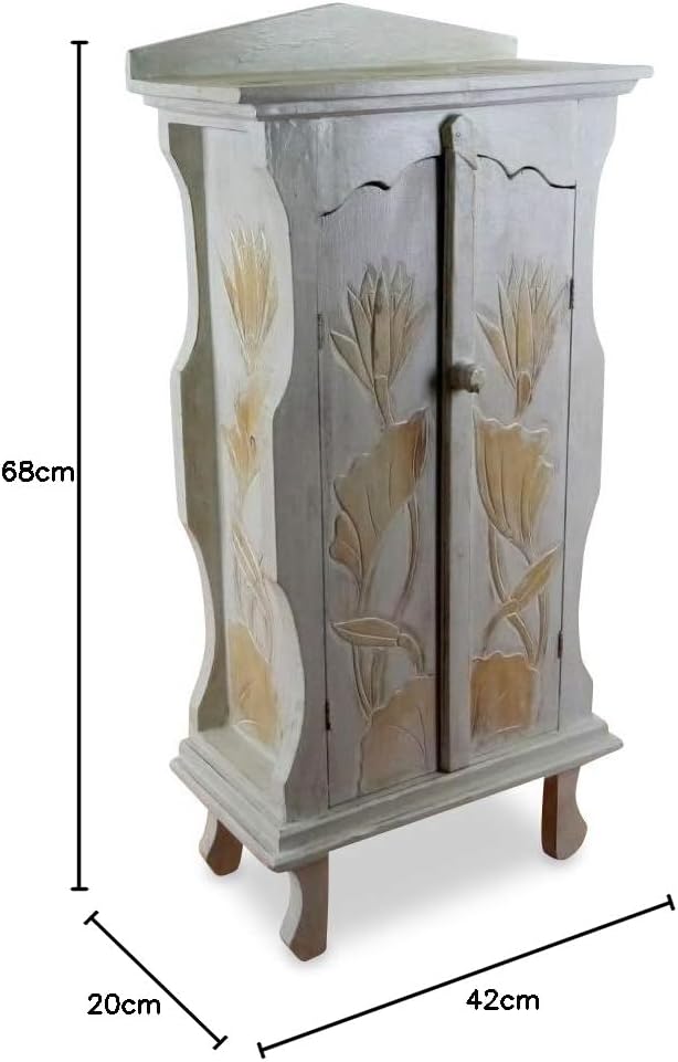 livasia Kleiner 2 türiger Schrank, Badezimmerschrank, Wäscheschrank, Garderobenschränkchen, Nachtsch