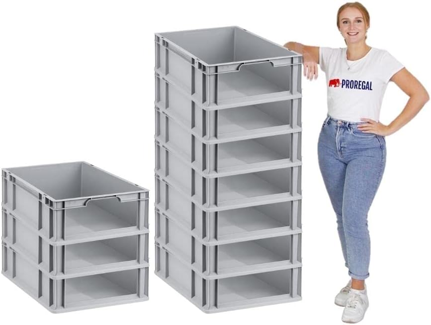 PROREGAL Eurobox NextGen Store | HxBxT 17x40x60cm | 34 Liter | Front offen | Eurobehälter, Transport