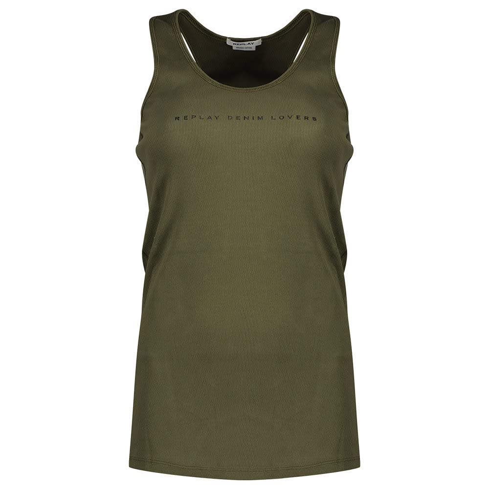 Replay Damen Tank Top Lang L Army Green 238, L Army Green 238