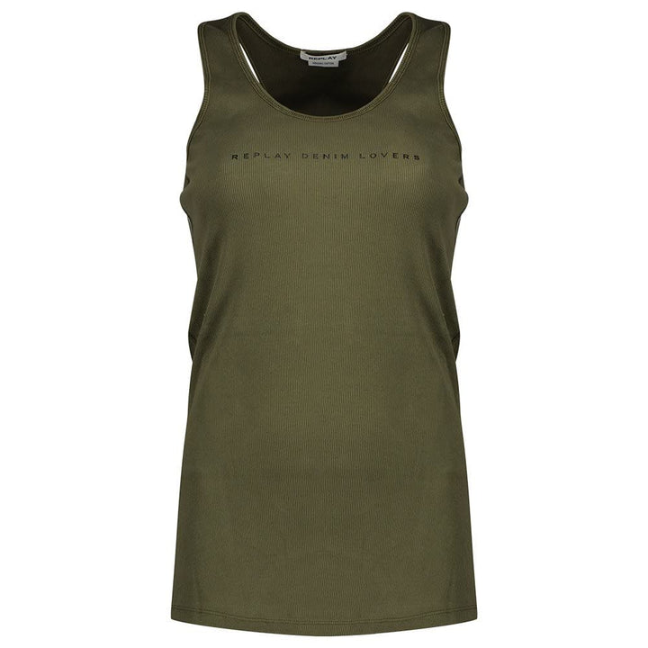 Replay Damen Tank Top Lang L Army Green 238, L Army Green 238
