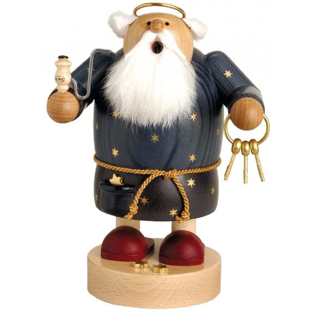 KWO Olbernhau 21622 Räuchermännchen Petrus, 19 cm