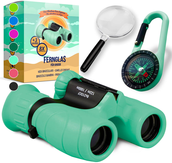 Fernglas für Kinder - Optimales Geschenk für Jungen und Mädchen - Starke Vergrösserung 8X21 – Umfang
