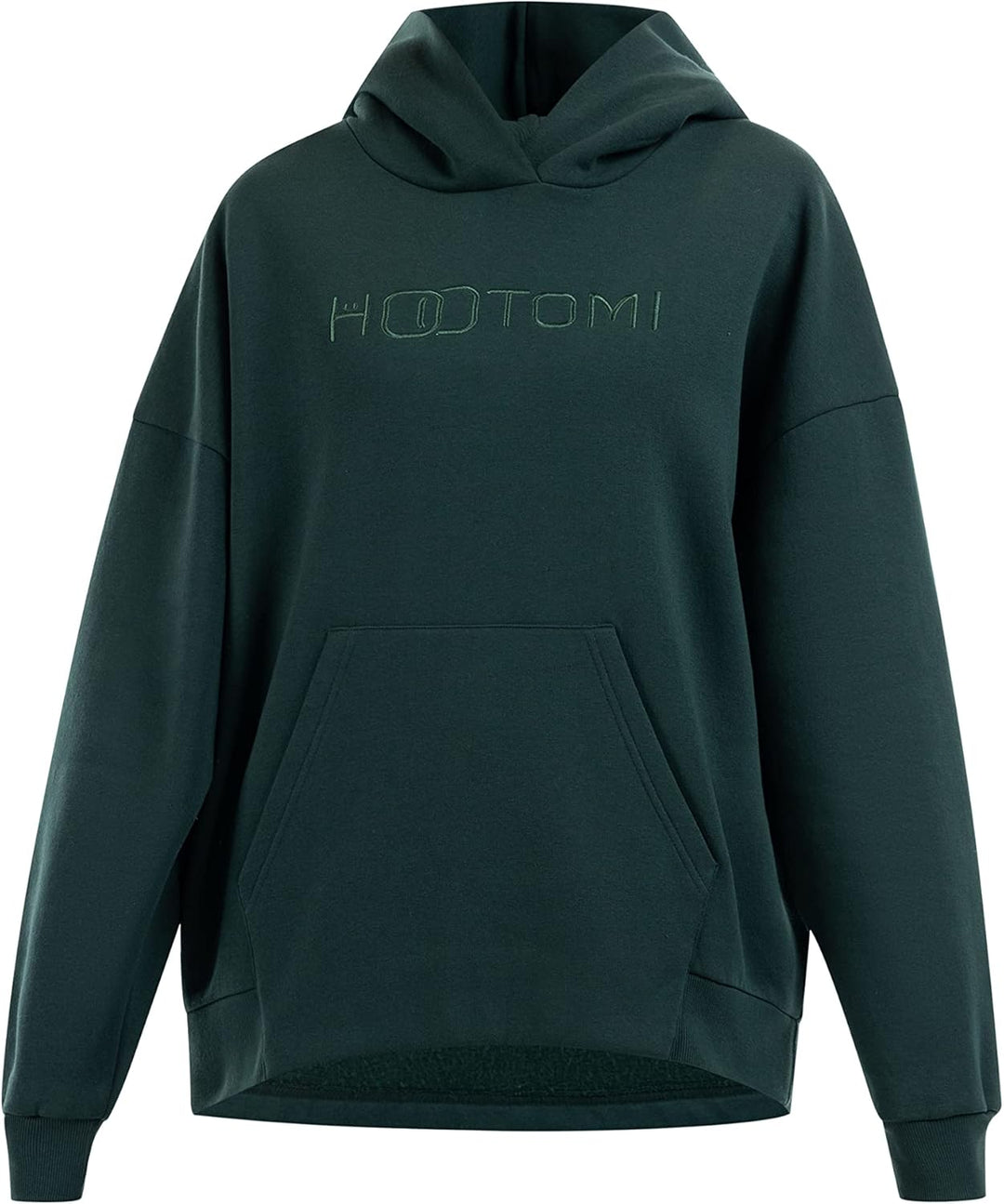 Hootomi Damen Kapuzenpullover, Übergrösse Hooded Sweatshirt XL Dunkelgrün, XL Dunkelgrün