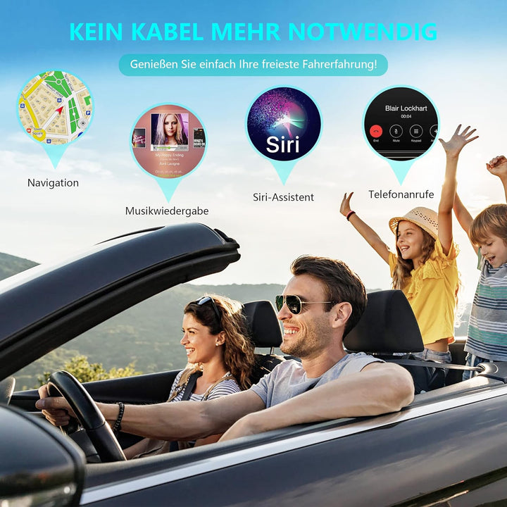 Carplay Wireless Adapter für iPhone, Apple Wireless Carplay Adapter Dongle Konvertieren Verkabeltem