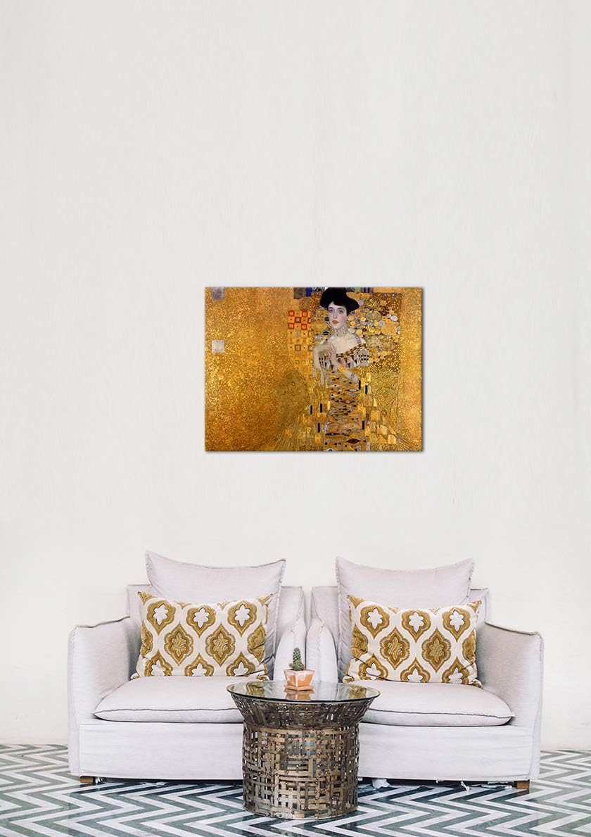 Bilderdepot24 Bild auf Leinwand | Gustav Klimt - Adele Bloch Bauer I in 70x50 cm als Wandbild | Wand
