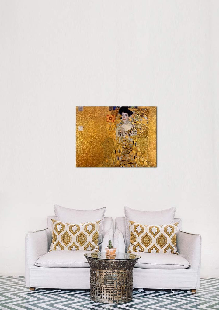 Bilderdepot24 Bild auf Leinwand | Gustav Klimt - Adele Bloch Bauer I in 70x50 cm als Wandbild | Wand