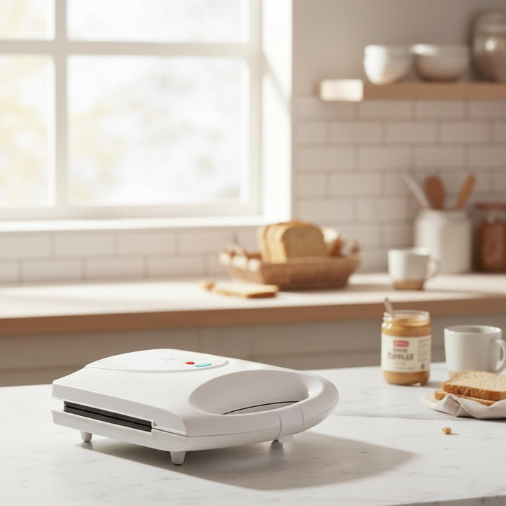 Jata JESW1232 Sandwichtoaster mit Antihaftplatten, 2 ganze XXL Sandwiches, Perfekte Abdichtung, Schn
