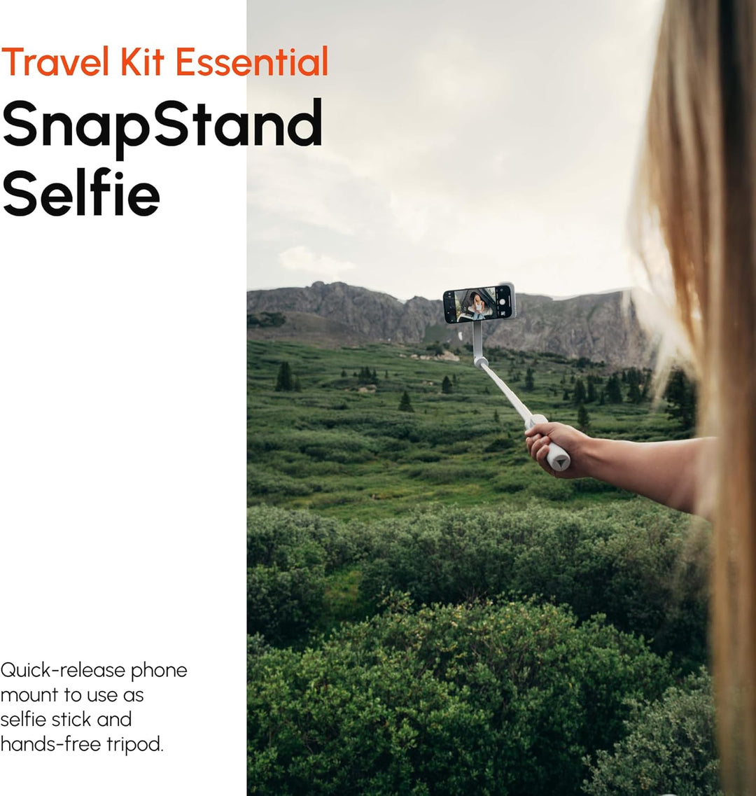 ShiftCam Travel Kit Essential - Magnetischer Telefongriff, Selfie-Licht & Stativ für iPhone & Androi