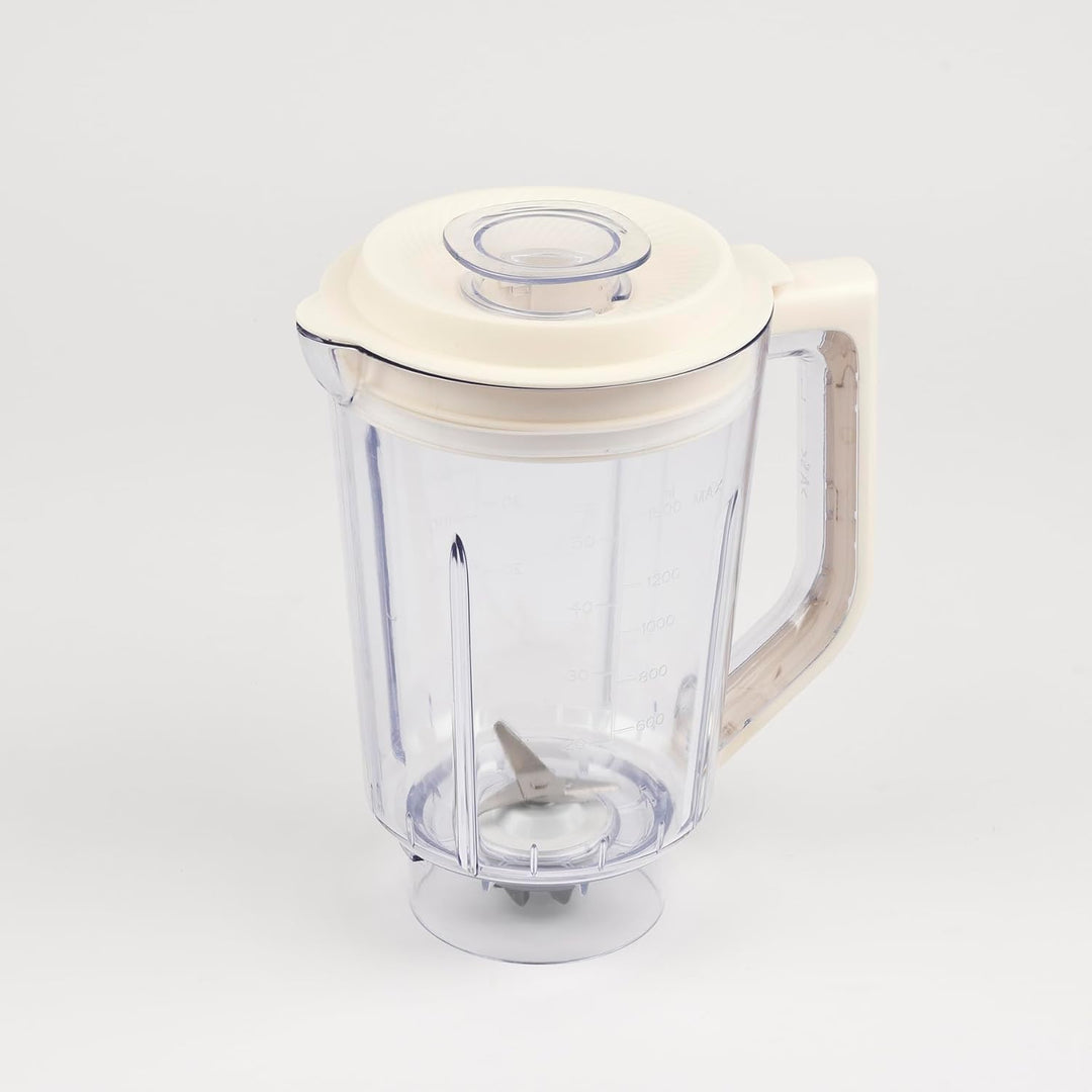 G3 Ferrari Standmixer G20162, 600 W, 1,5 Liter, Glasbecher, 4 Klingen, 2 Geschwindigkeitsstufen, Wei