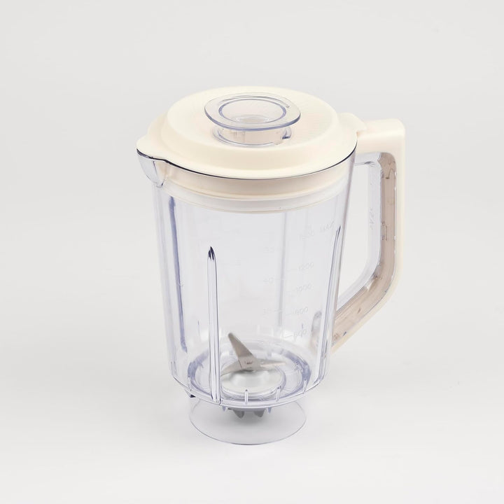 G3 Ferrari Standmixer G20162, 600 W, 1,5 Liter, Glasbecher, 4 Klingen, 2 Geschwindigkeitsstufen, Wei