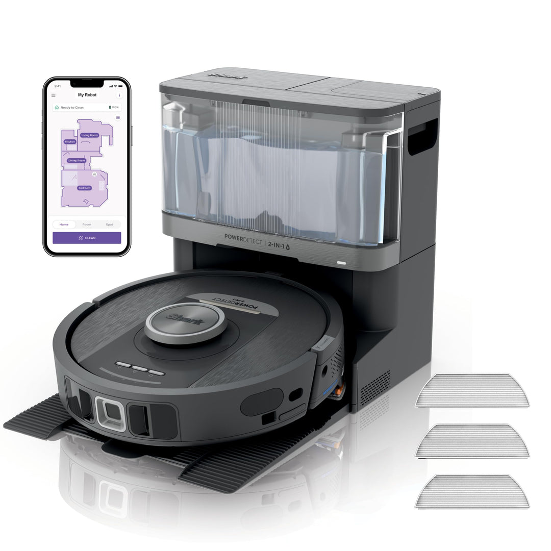 Shark PowerDetect 2-in-1 Saugroboter & Wischroboter, NeverTouch Pro 60-Tage-Selbstentleerung, selbst