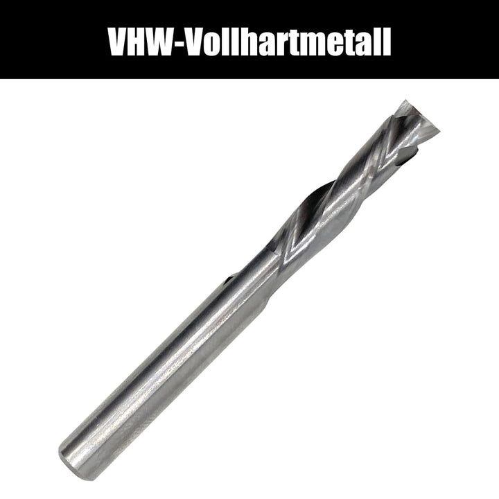 Spiralnutfräser 8mm Schaft，Up&Down Kompressions Cut CNC VHM Spiralfräser für Oberfräse，8 mm mit Schn