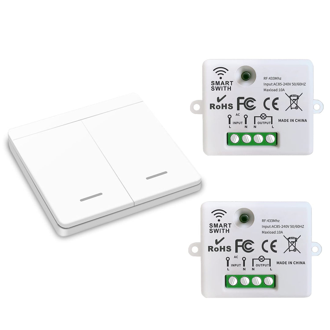 DieseRC Funk-Lichtschalter, Funk-Sender-Sicherheitsschalter und Empfänger-Controller 10A, einfache I