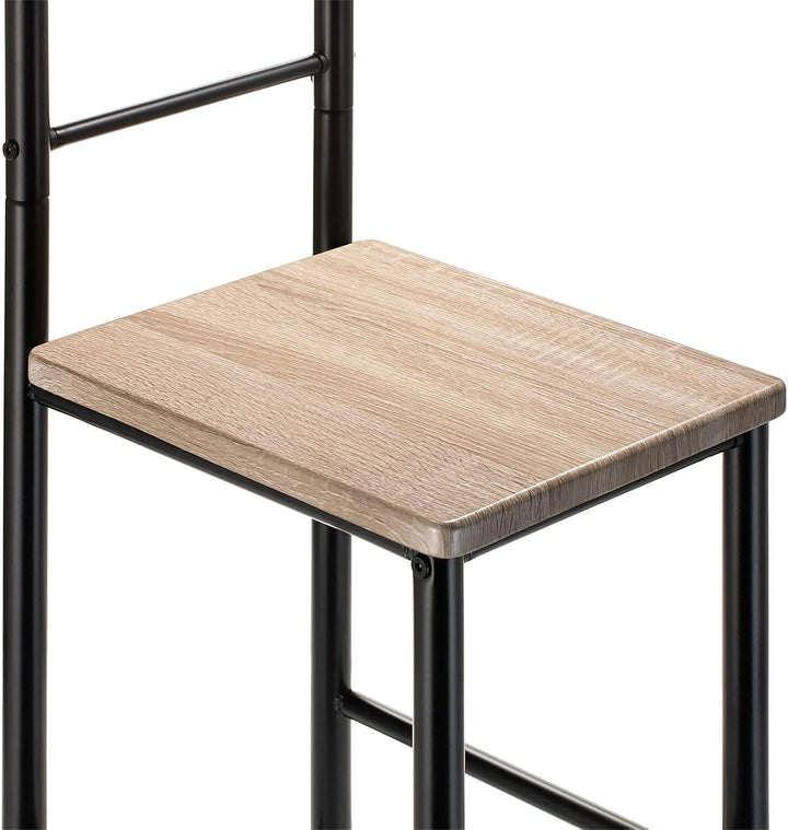 CARO-Möbel Herrendiener JIVO 2er-Set Stummer Diener Kleiderständer, Metallgestell schwarz und Ablage