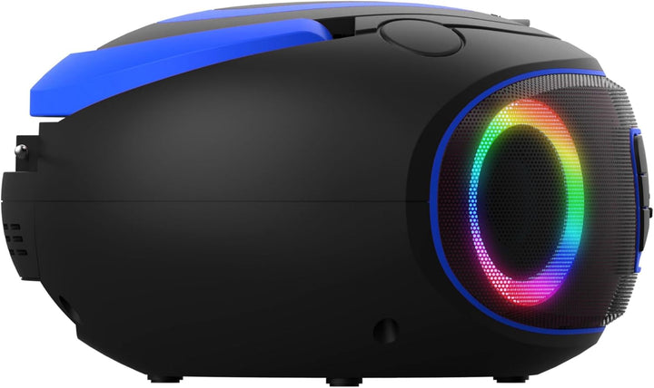 Denver DAB+ Boombox Mit DAB+/FM-Radio, Bluetooth-Funktion,Blue Blau, Blau