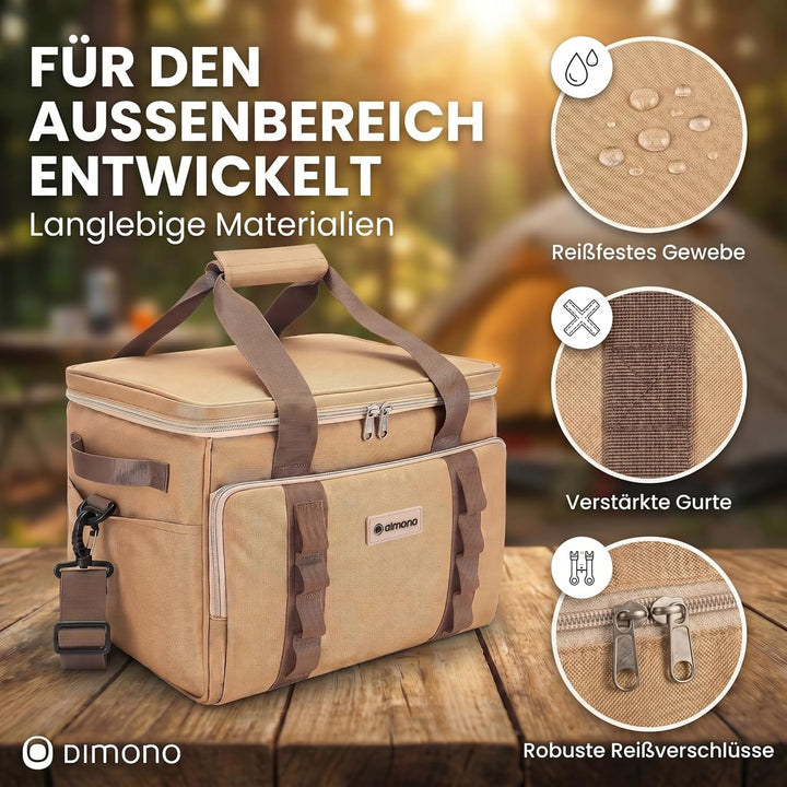 XXL Kühltasche iolierte Getränke & Snack-Tasche Isotasche Picknick-Tasche für Camping Reisen Urlaub