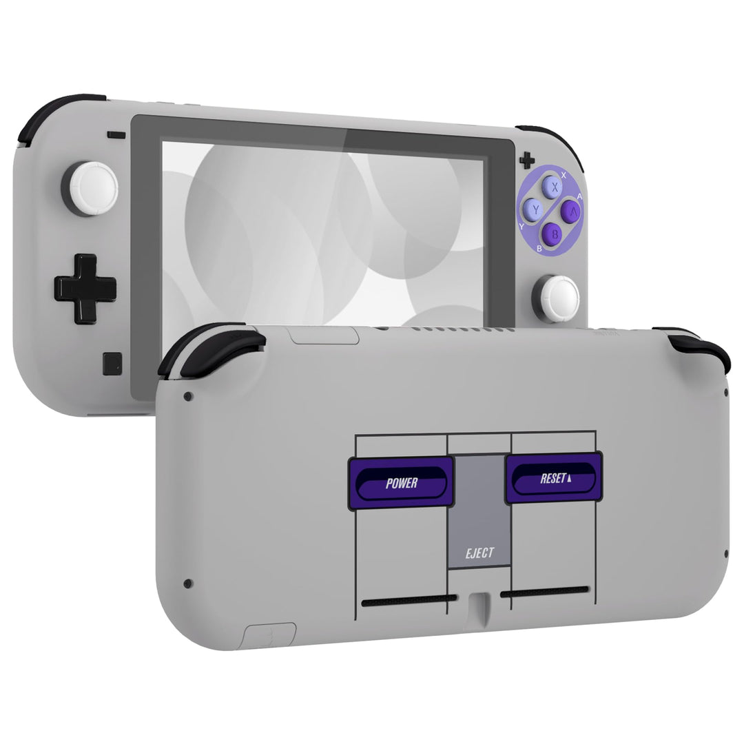 eXtremeRate Full Case Shell für Switch Lite Console, DIY-Ersatz Hülle Gehäuse & Tasten & Schutzfolie