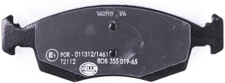 HELLA PAGID 8DB 355 019-651 Bremsbelagsatz - T2112 - Dicke/Stärke: 16.7mm - Bremssystem: Teves - mit