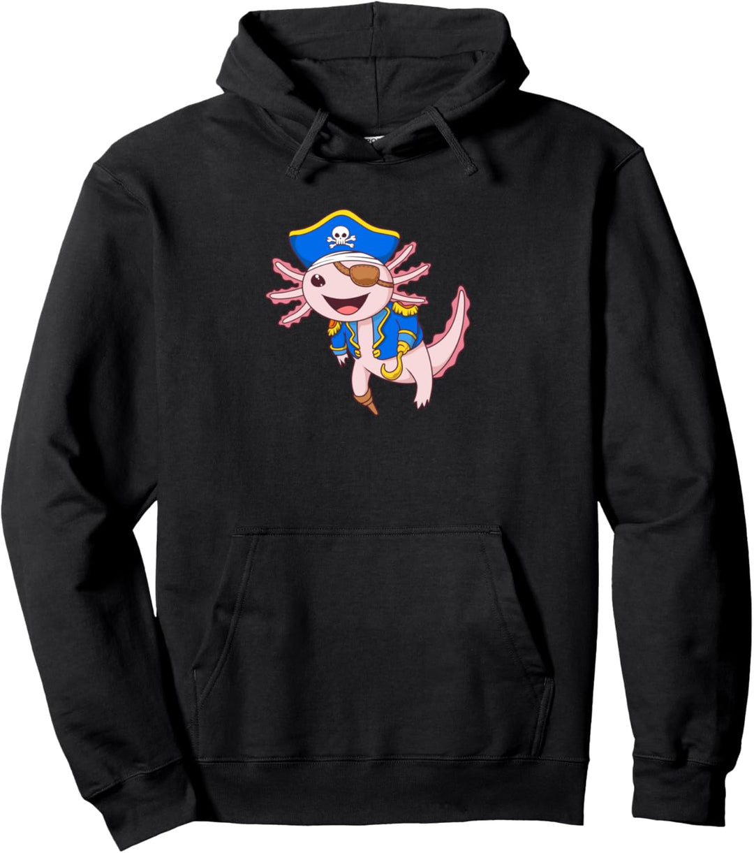 Kapitän Axolotl - Piraten Axolotl Pullover Hoodie