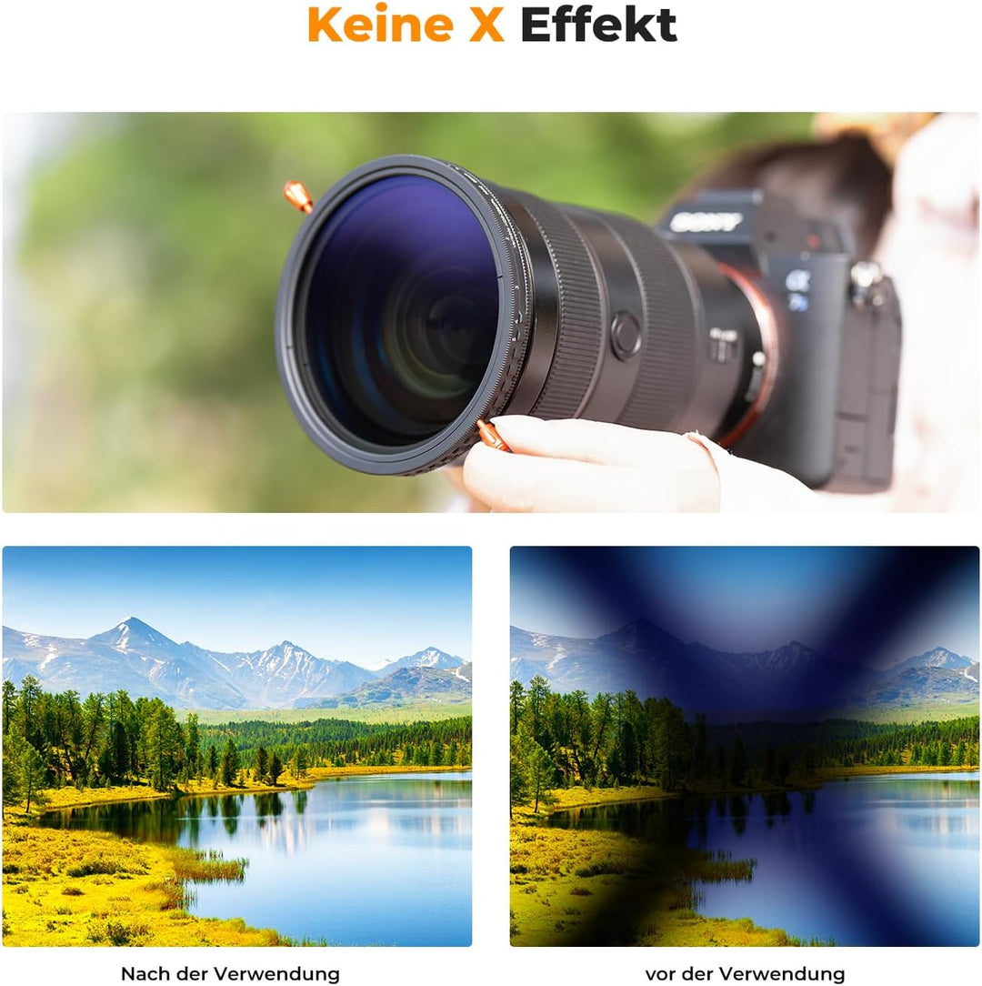 K&amp;F CONCEPT Nano-K Serie ND Filter 67mm CPL&amp;ND2-ND32 2 in 1 multifunktionaler Graufilter und CPL Fil