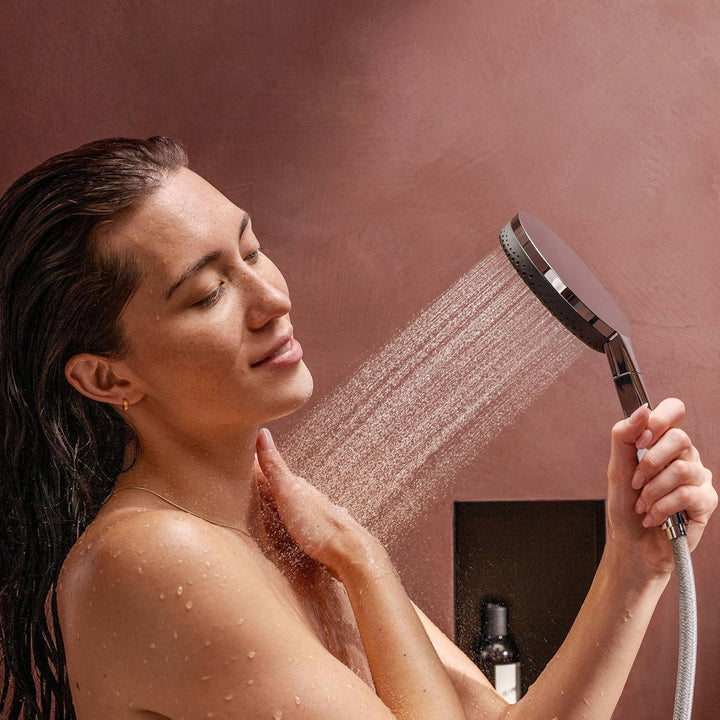 hansgrohe Raindance Alive Select S - Duschset mit Duschkopf wassersparend (EcoSmart, 3 Strahlarten i