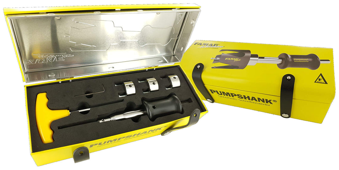 FAMAG Schnellauswerferschaft PUMPSHANK mit 3 Adaptern & HSS-Vorbohrer - 2166.606, Pumpshank mit 3 Ad