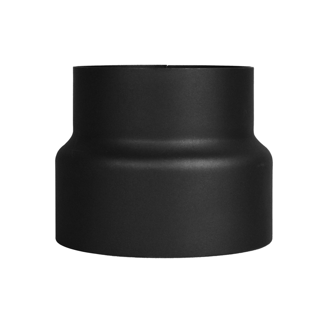 LANZZAS Ofenrohr Reduzierung von 150 mm auf 130 mm, Farbe: schwarz - weitere Rohre aus unserem Sorti