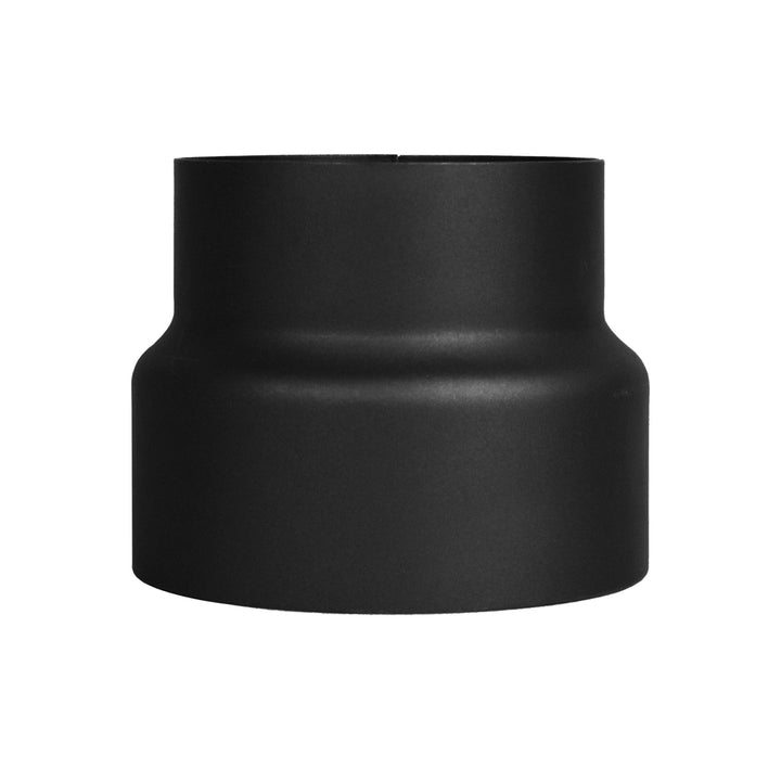LANZZAS Ofenrohr Reduzierung von 150 mm auf 130 mm, Farbe: schwarz - weitere Rohre aus unserem Sorti