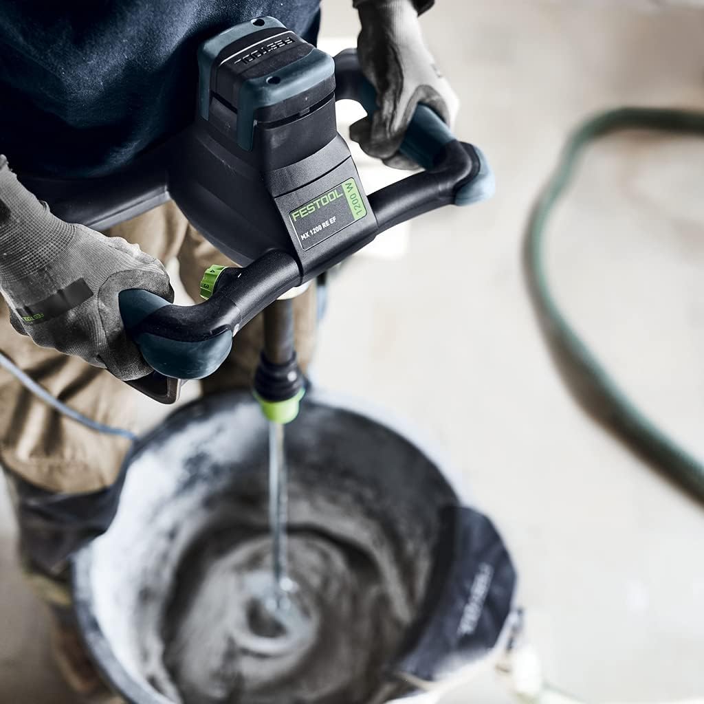 Festool Rührwerk MX 1200/2 RE EF HS3R (mit Wendelrührer, Adapter, Doppelmaulschlüssel, Absaugung)
