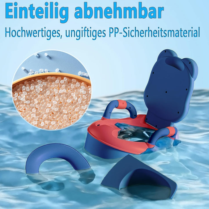 Aufun Töpfchen Baby Toilette Toilettensitz, Baby Potty, Toilettentrainer mit Griffe für Kleinkinder,