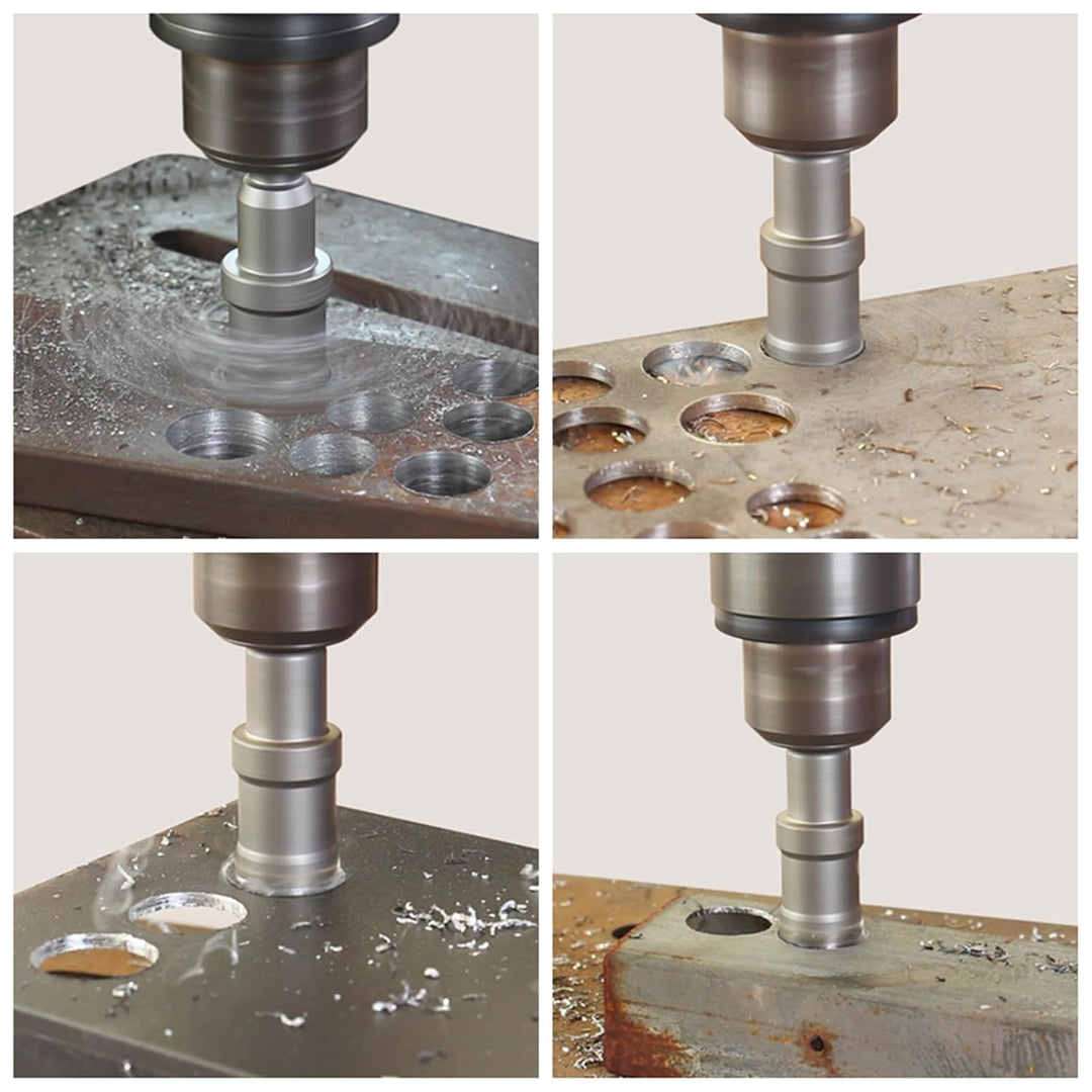 Vearter TCT Hartmetall Lochsäge 10PCS für Hartmetall Hartmetall bestückt Lochschneider mit Pilotbohr